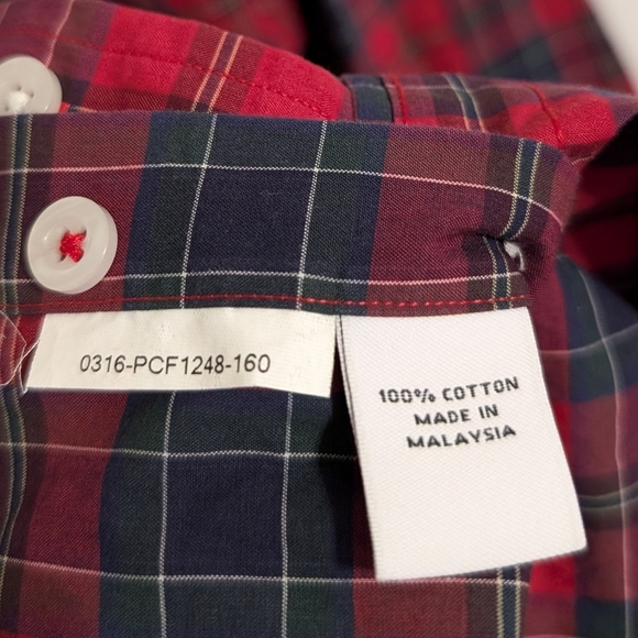 Proper Cloth Mens Shirt Plaid Red Long Sleeve Button Down Size Small - Picture 4 of 5